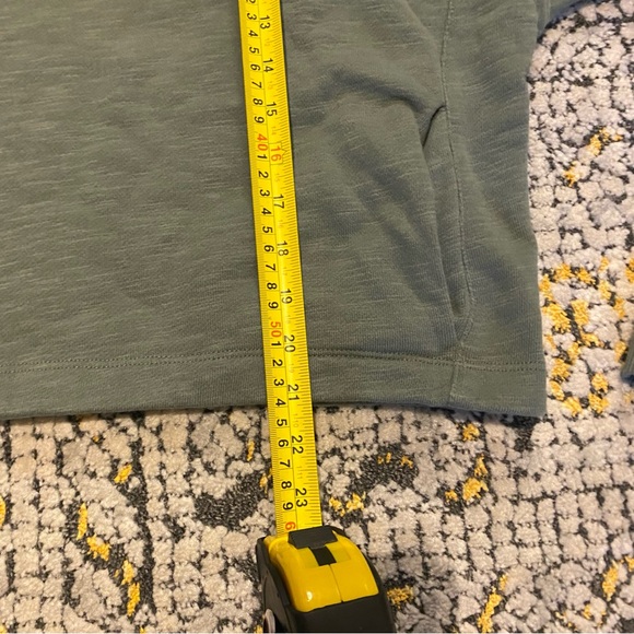 Sweaty Betty Essentials Hoodie Green Pullover Boxy Cropped Sweatshirt Sz Small - Picture 5 of 5